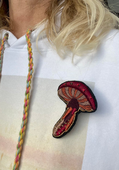 Broche - Broche MYCO de luxe Rouge
