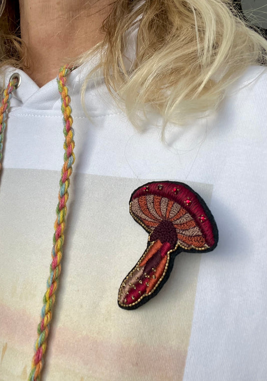 Broche - Broche MYCO de luxe Rouge