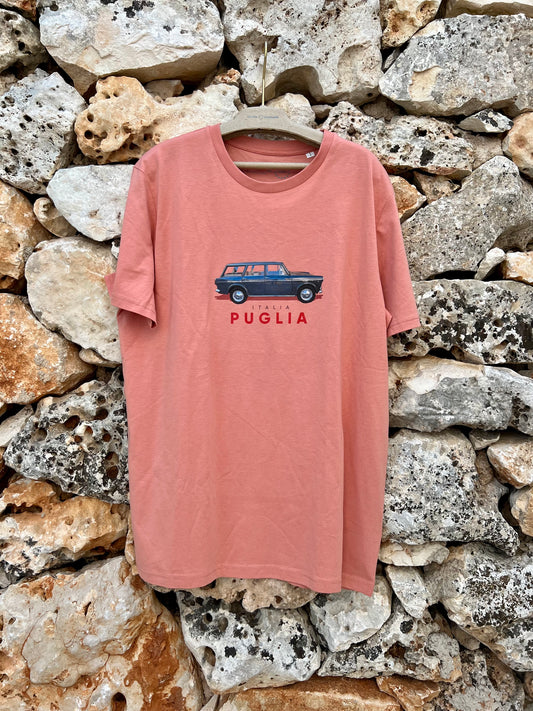 T-shirt - Old Pink Classic Fiat 1100 x Paragon