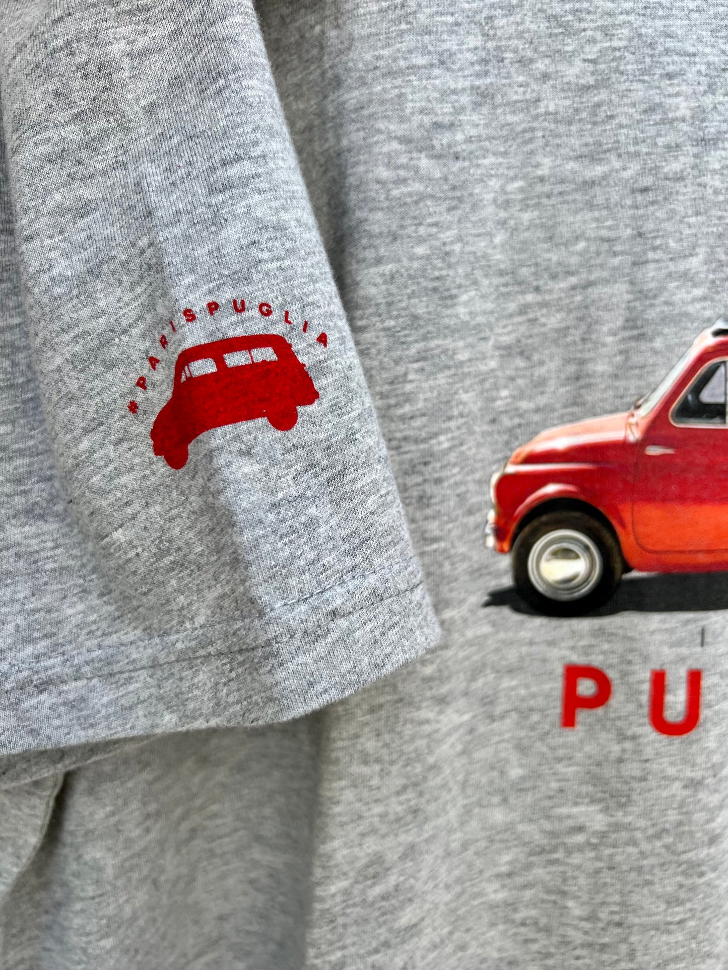 T-shirt - Grey Classic Red Car