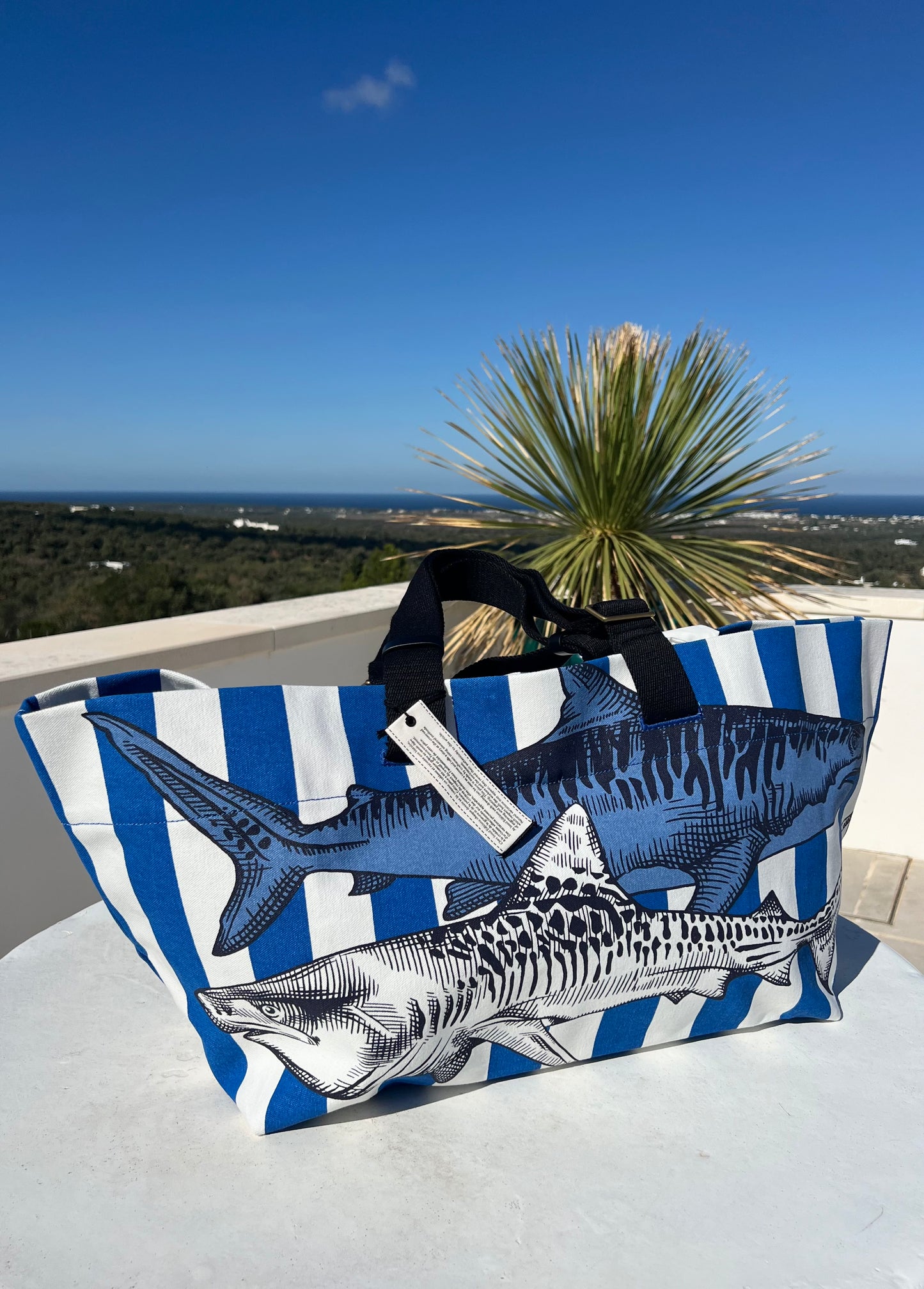 Bag - Cabas Bag Sharks Blue