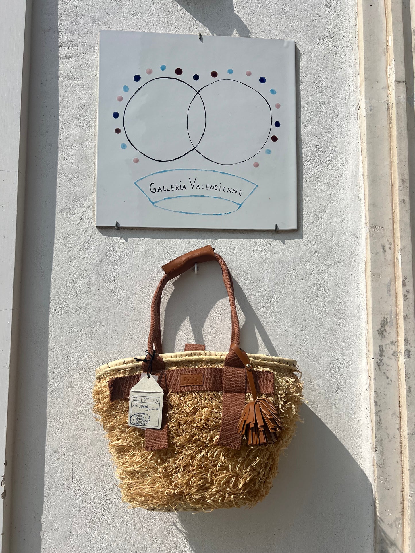 Borsa - SAMOS Palm Basket Naturale/Marrone Chiaro