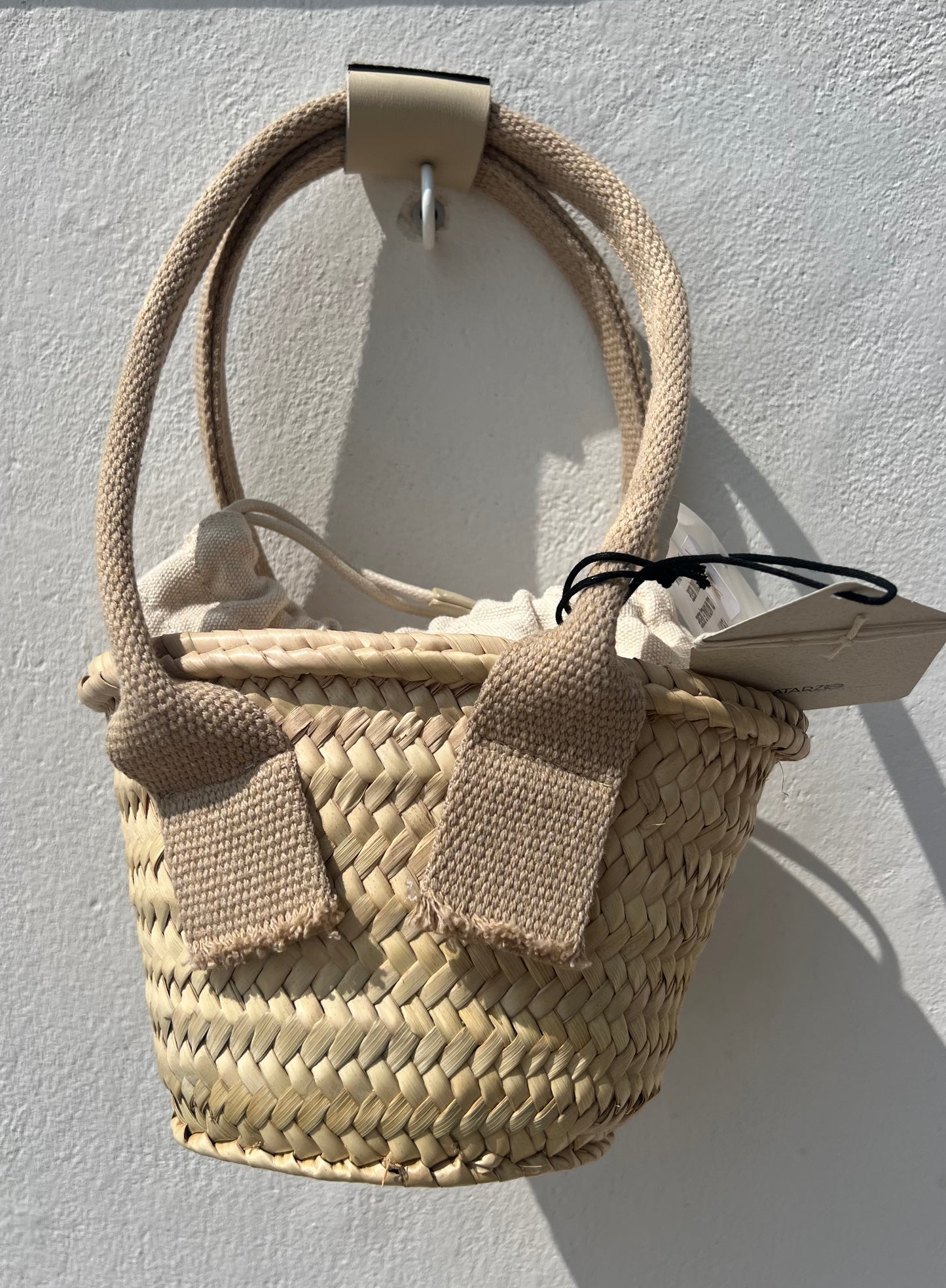 Borsa - SIRO Small Palm Basket Naturale/Marrone Chiaro