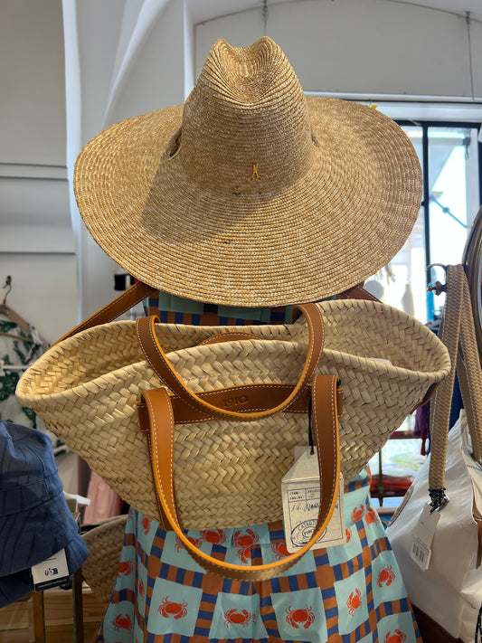 Borsa - Zaino CORFU Palm Naturale/Marrone Chiaro