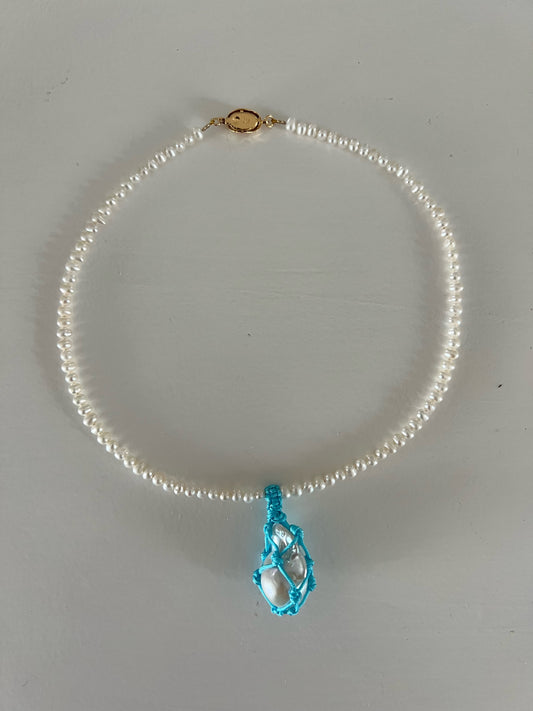 Necklace -  Natural freshwater Pearls