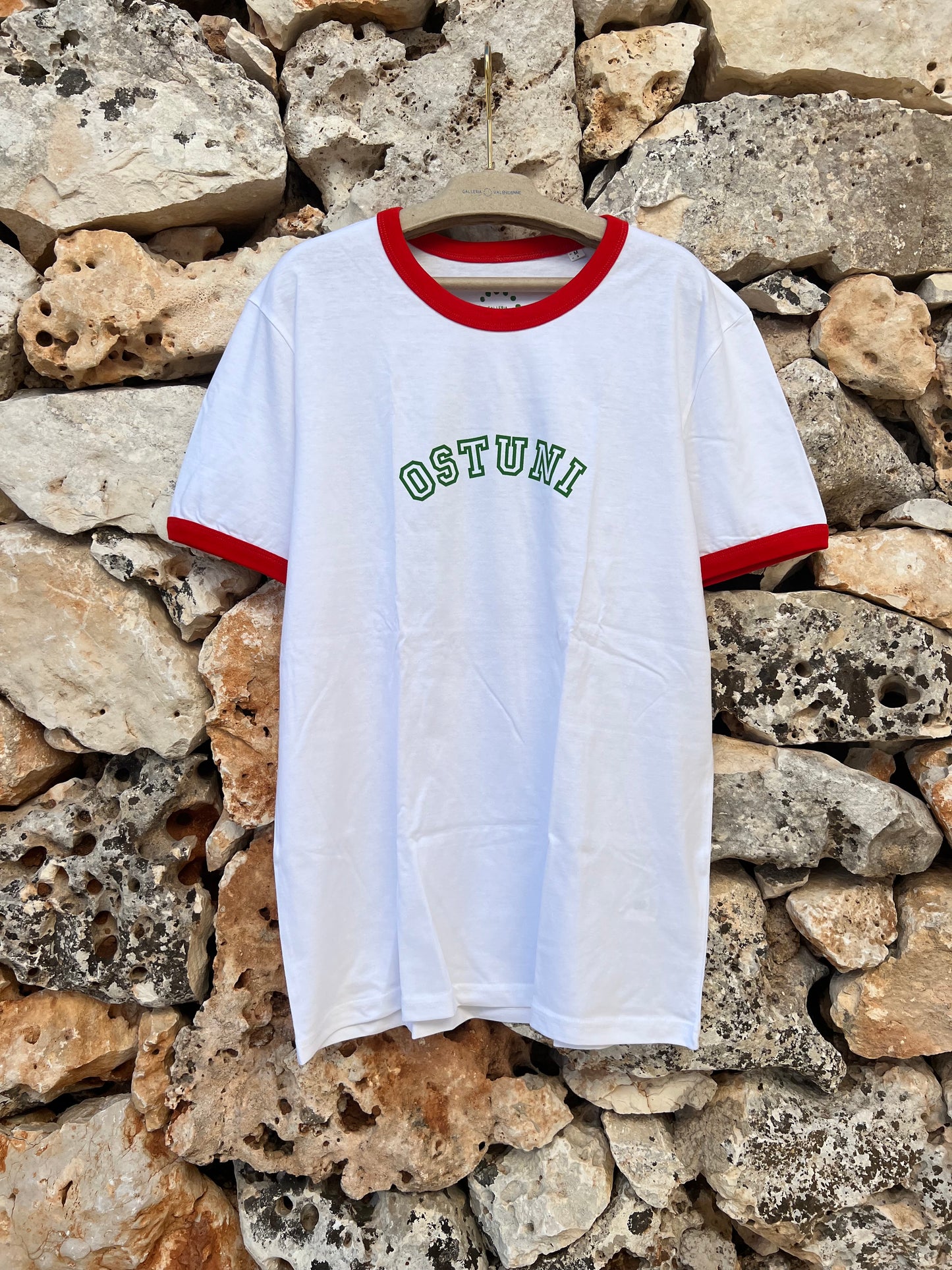 T-shirt - Ostuni Red Border