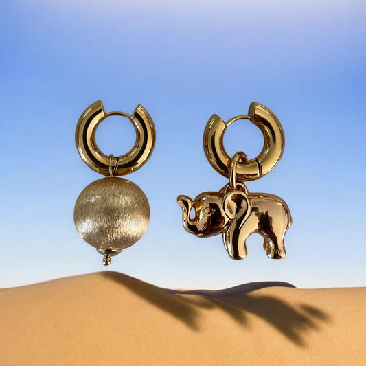 Earrings - Mismatch Elephant