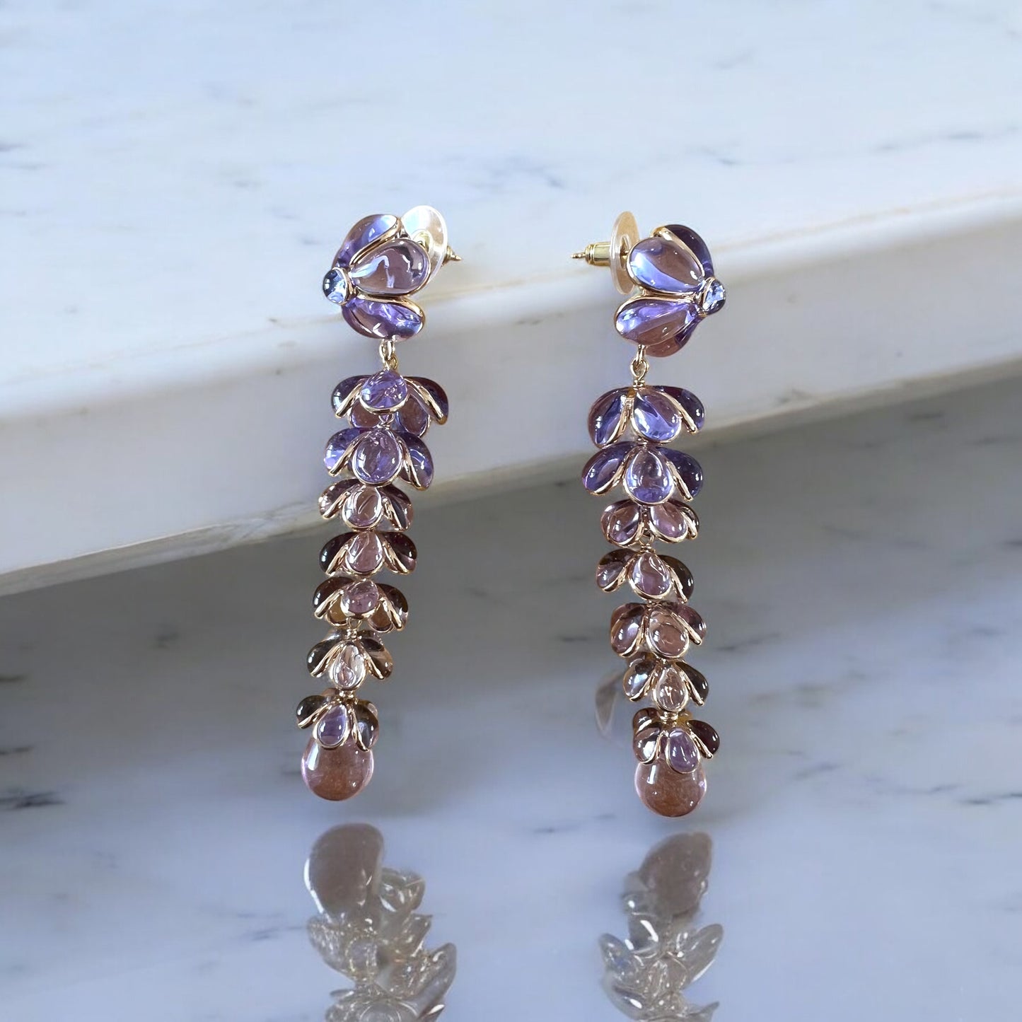 Earrings - Hop purple