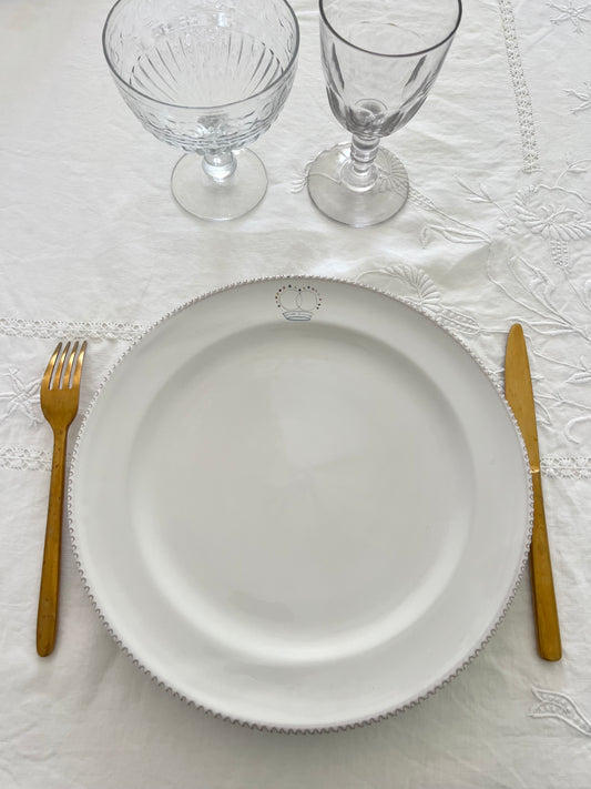 Plate - GV Collection Tableware - Crown GV Logo