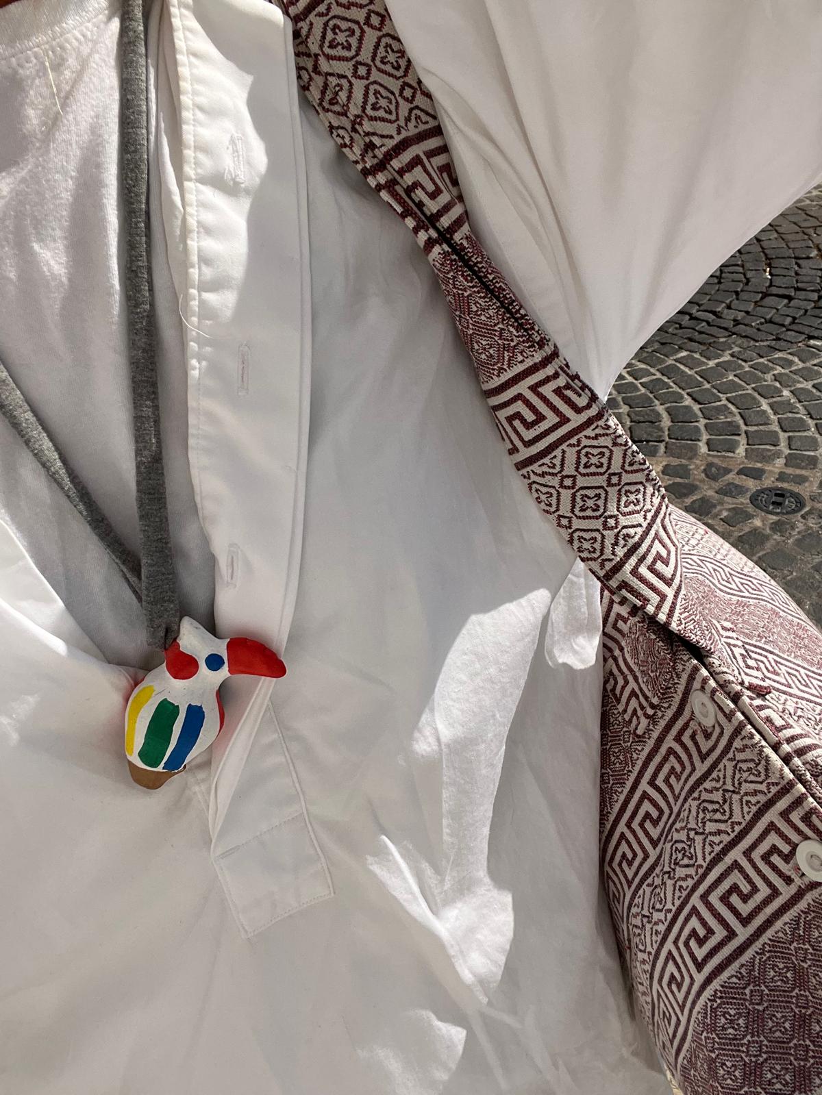 Art - Cola Cola Ceramic Pendant Necklace - Handcrafted in Puglia