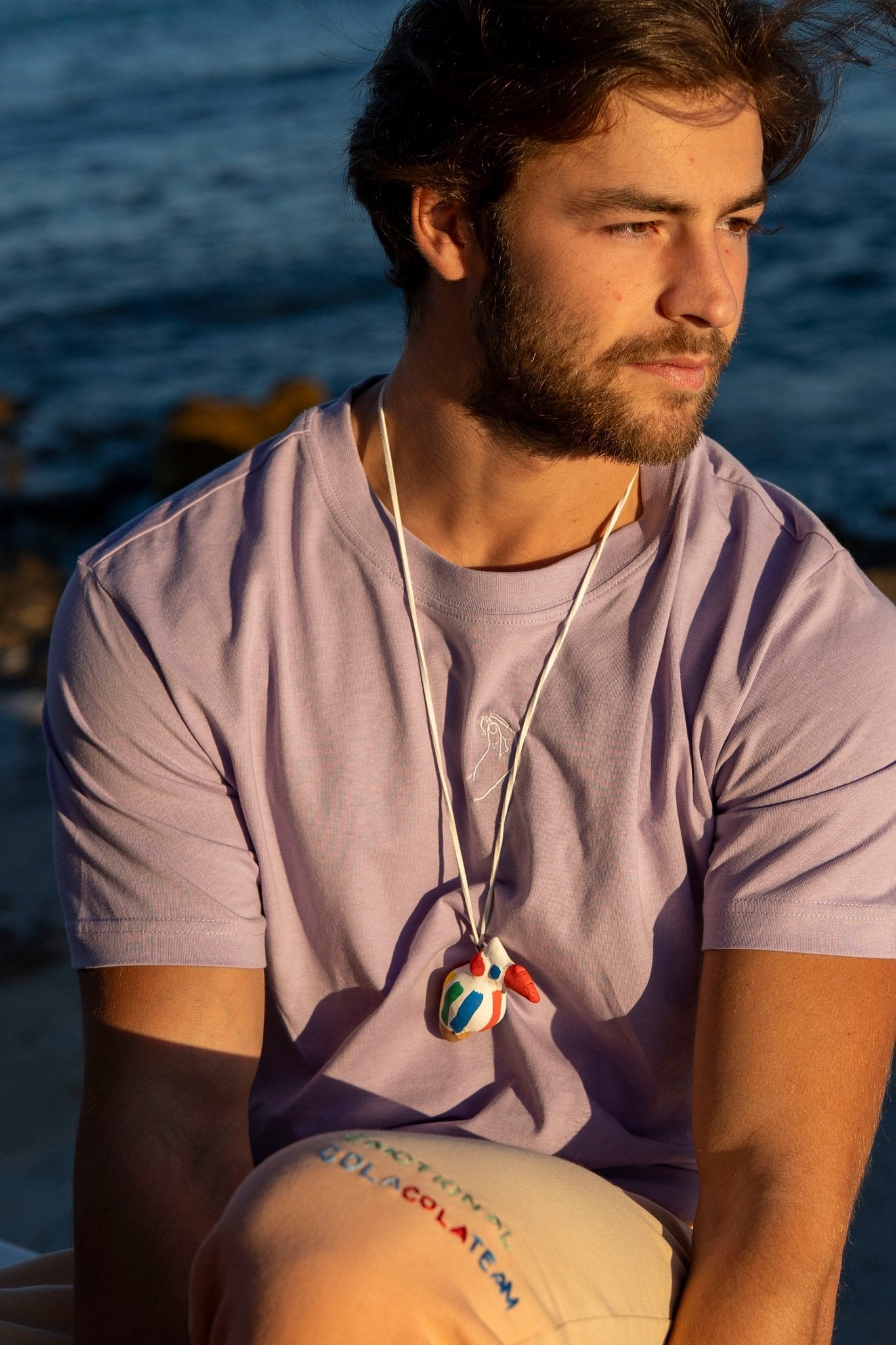 Art - Cola Cola Ceramic Pendant Necklace - Handcrafted in Puglia