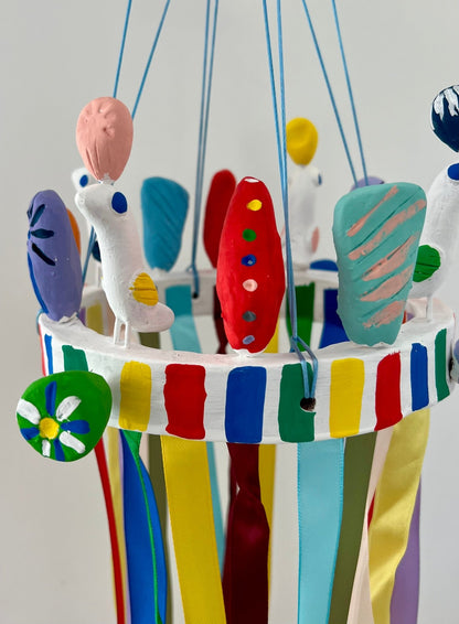 Art - Cola Cola Clay pendant Folk Art