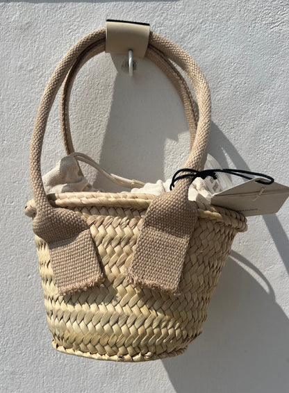 Bag - SIRO Small Palm Basket Natural/Tan