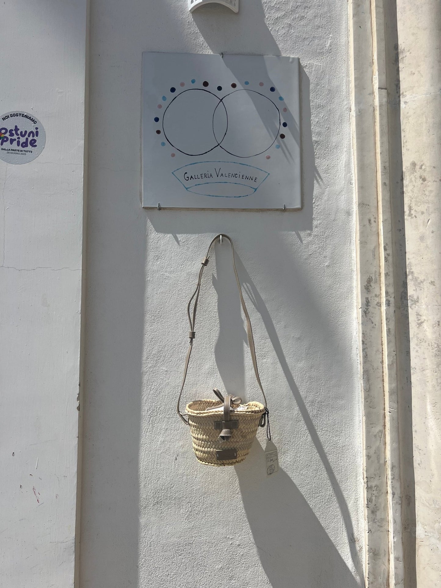 Bag - TINO Small Palm Basket Natural/Taupe