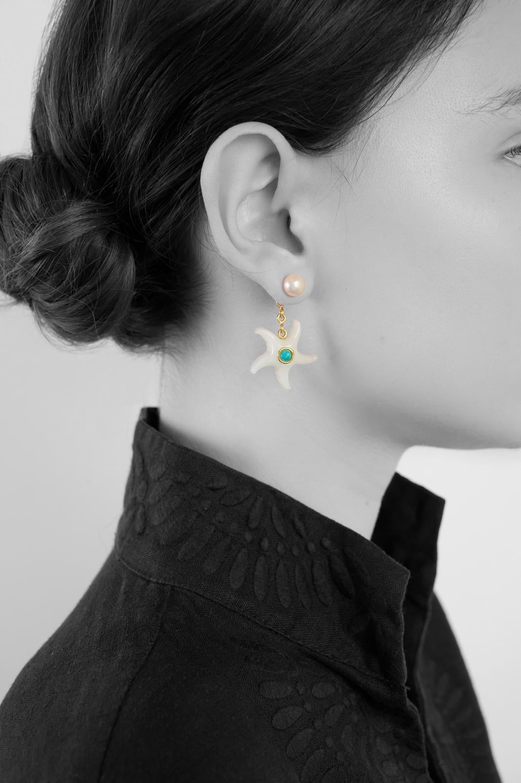 Earrings - Stella Marina Bianco