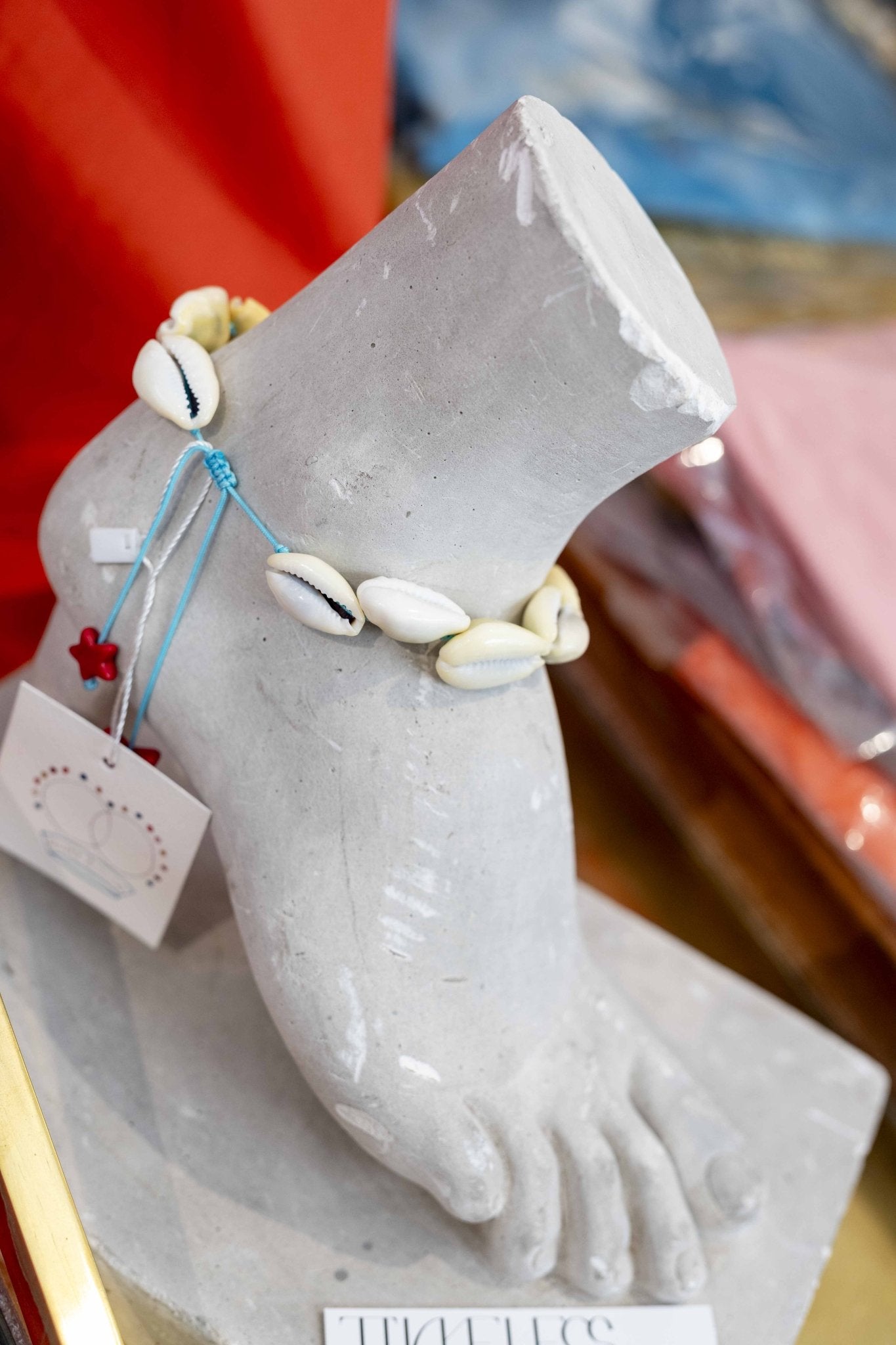 Bracelet - Ankle bracelet Baroque white Pearls