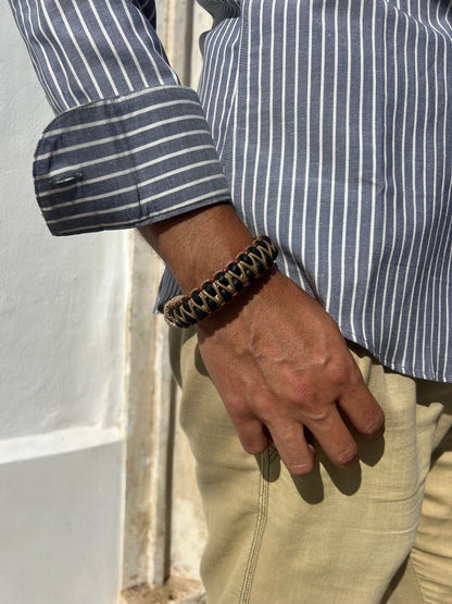 Bracelet Men - Emil Bracelet Macrame Brown Mix