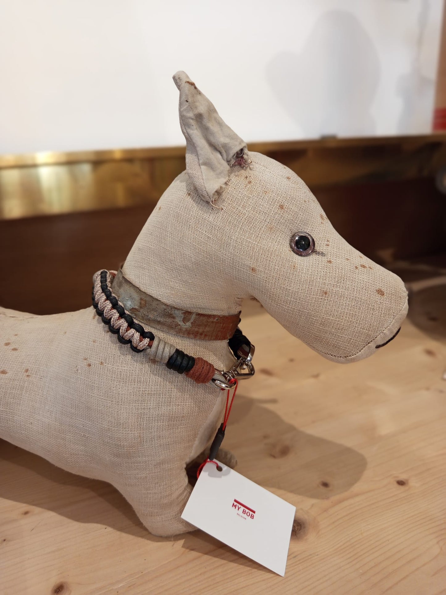 Dog Collar - Tarzan Beige & Brown