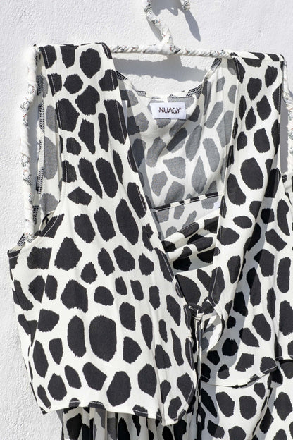 Dress - Black And White Print Set TU