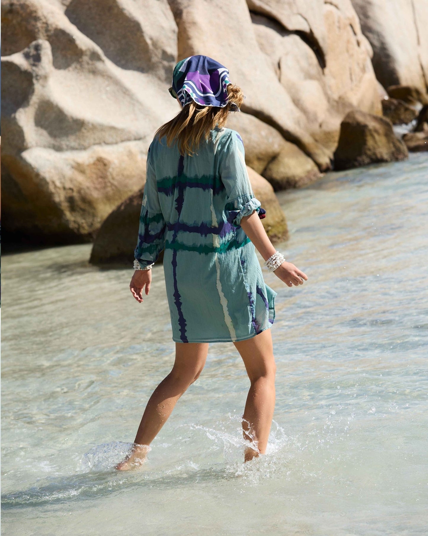 Dress - Charlie Short Dress Ardoise Combo Print