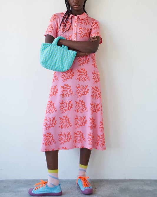 Dress - FLAO Coral Red Dress Pink