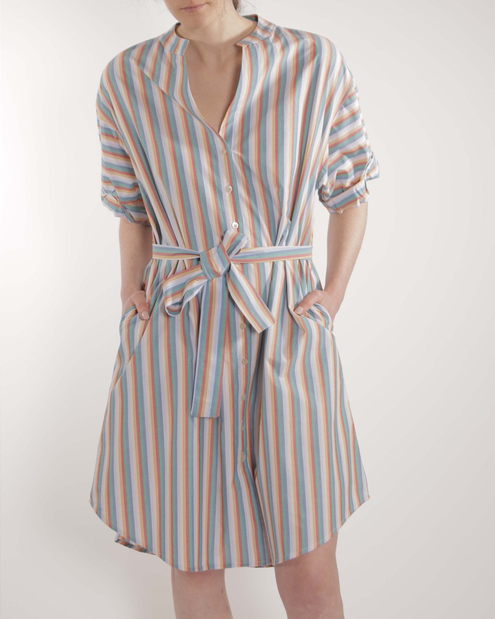 Dress - Gina Dress large Multicolor Stripes