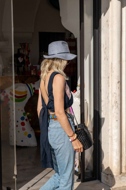 Dress - Matching Top And Skirt Navy Blue