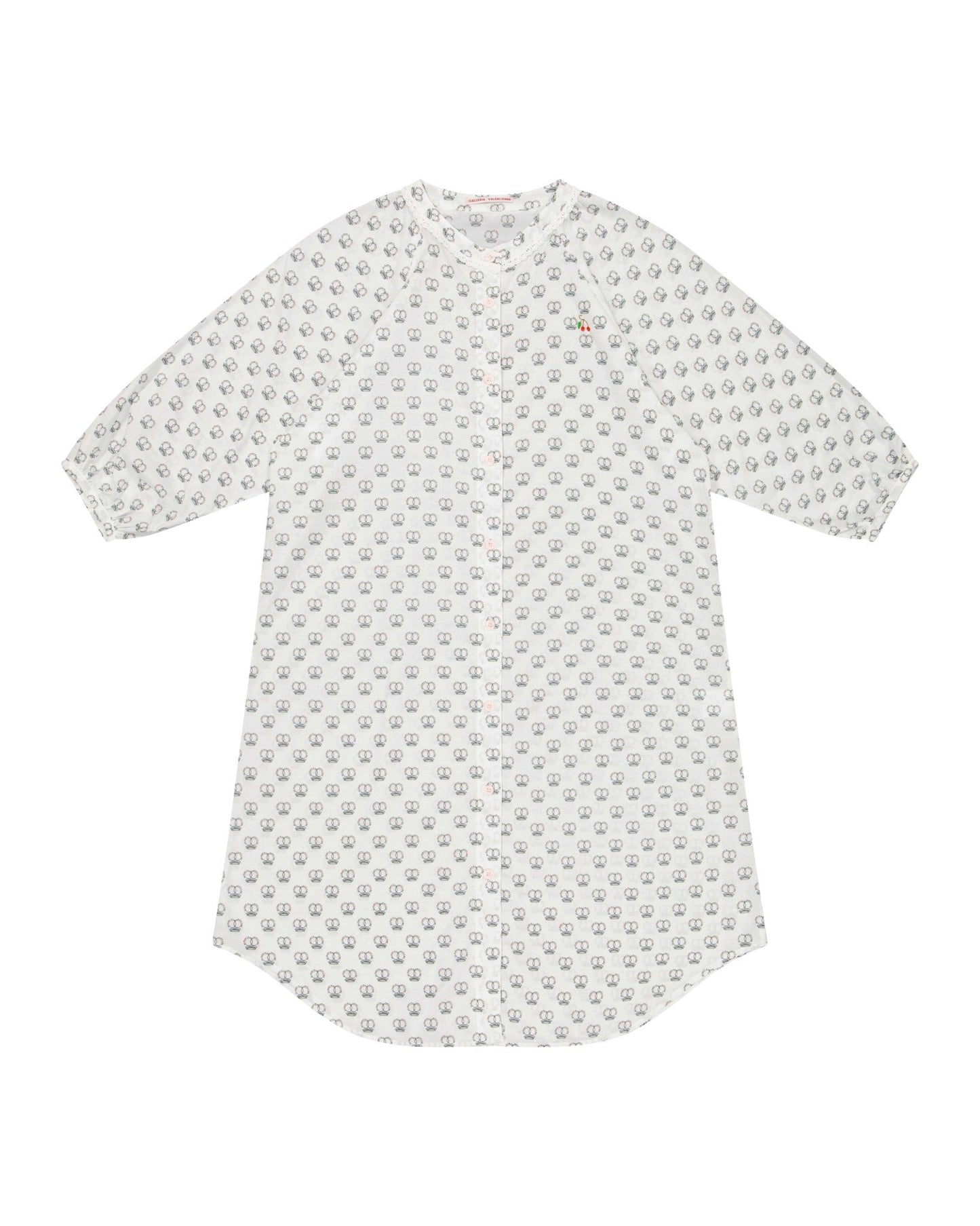 Dress - Simonetta Dress with Embroidery Cherry Red