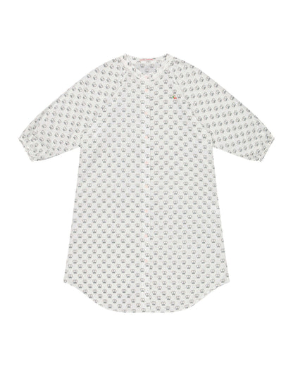 Dress - Simonetta Dress with Embroidery Cherry Red