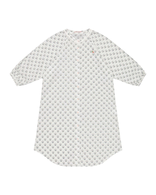 Dress - Simonetta Dress with Embroidery Cherry Red