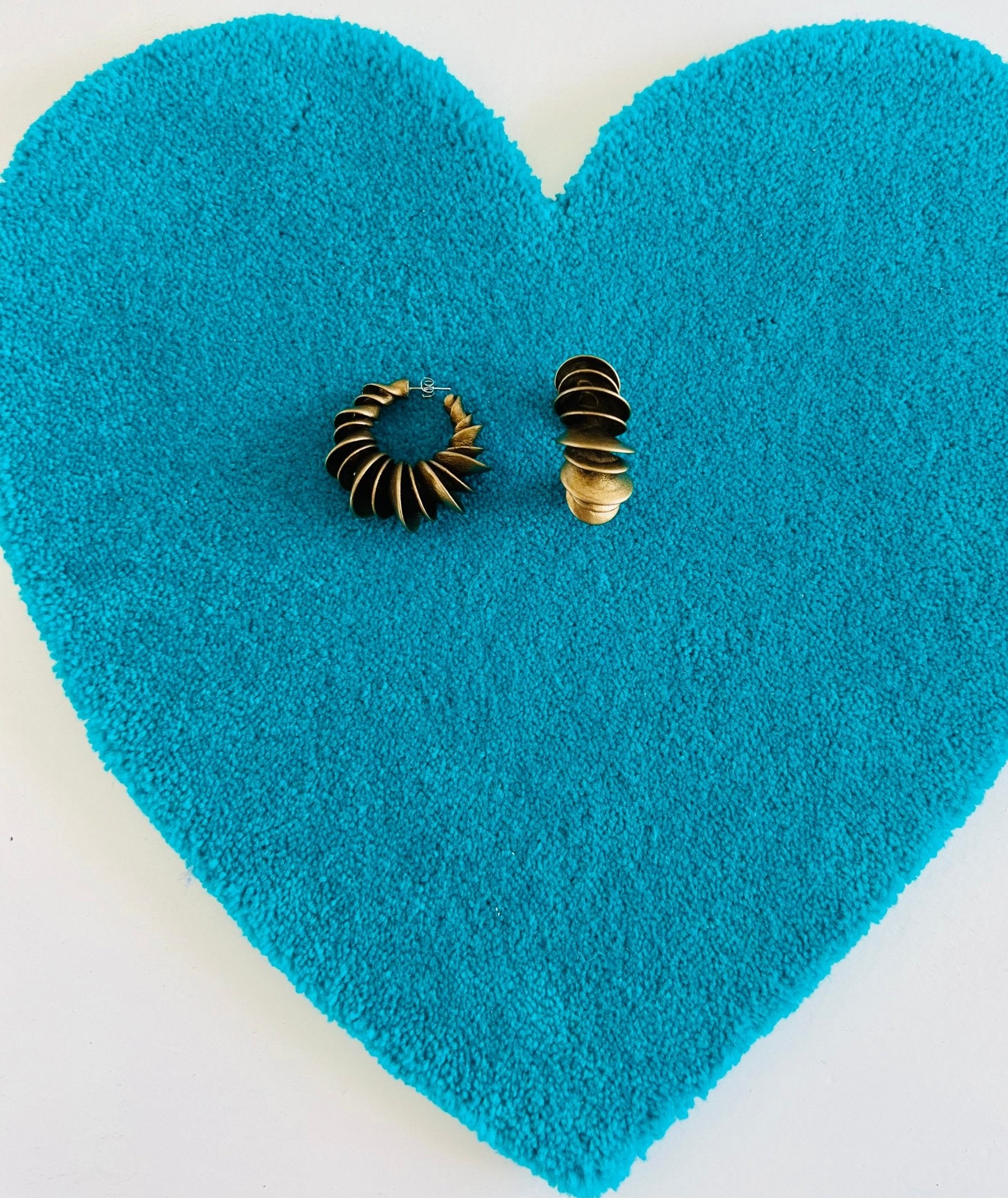 Earrings - Bailong Metalic Gold