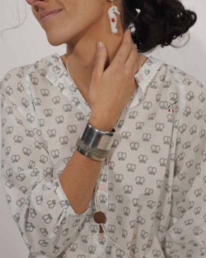 Earrings - Cavalluci Marini White