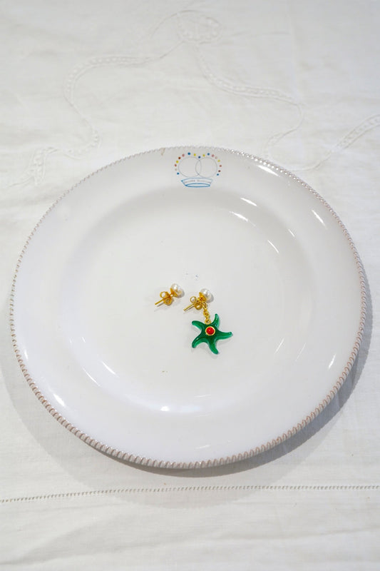 Earrings - Stella Marina Green