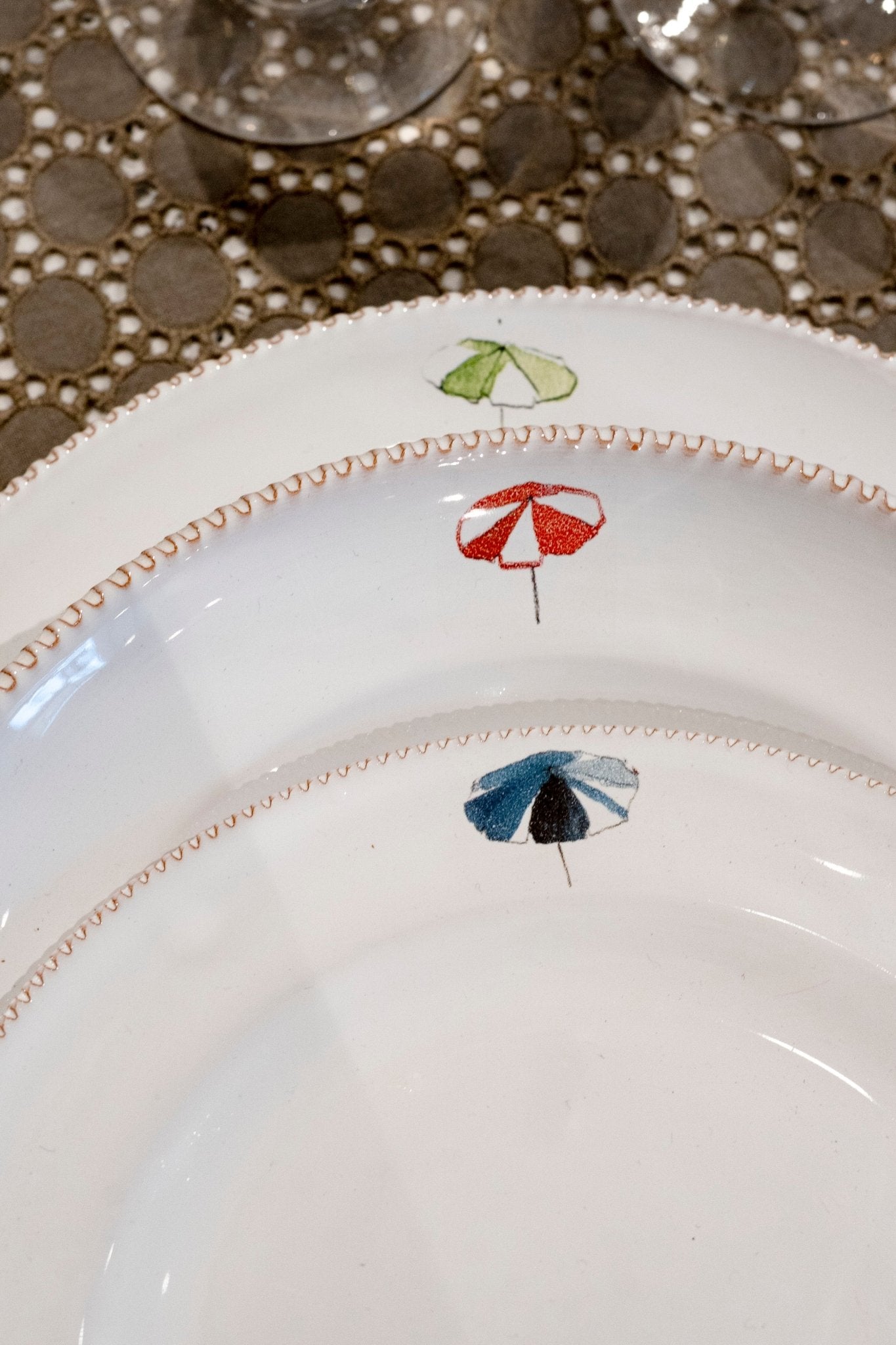 GV Collection Tableware - Plates Parasol - Made to Order 4 - piece settings for 4,6,12 guests