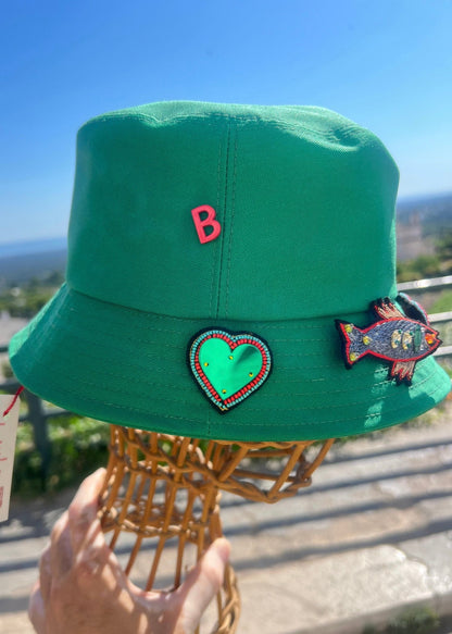 Hat - BOB cotton Green Unisex