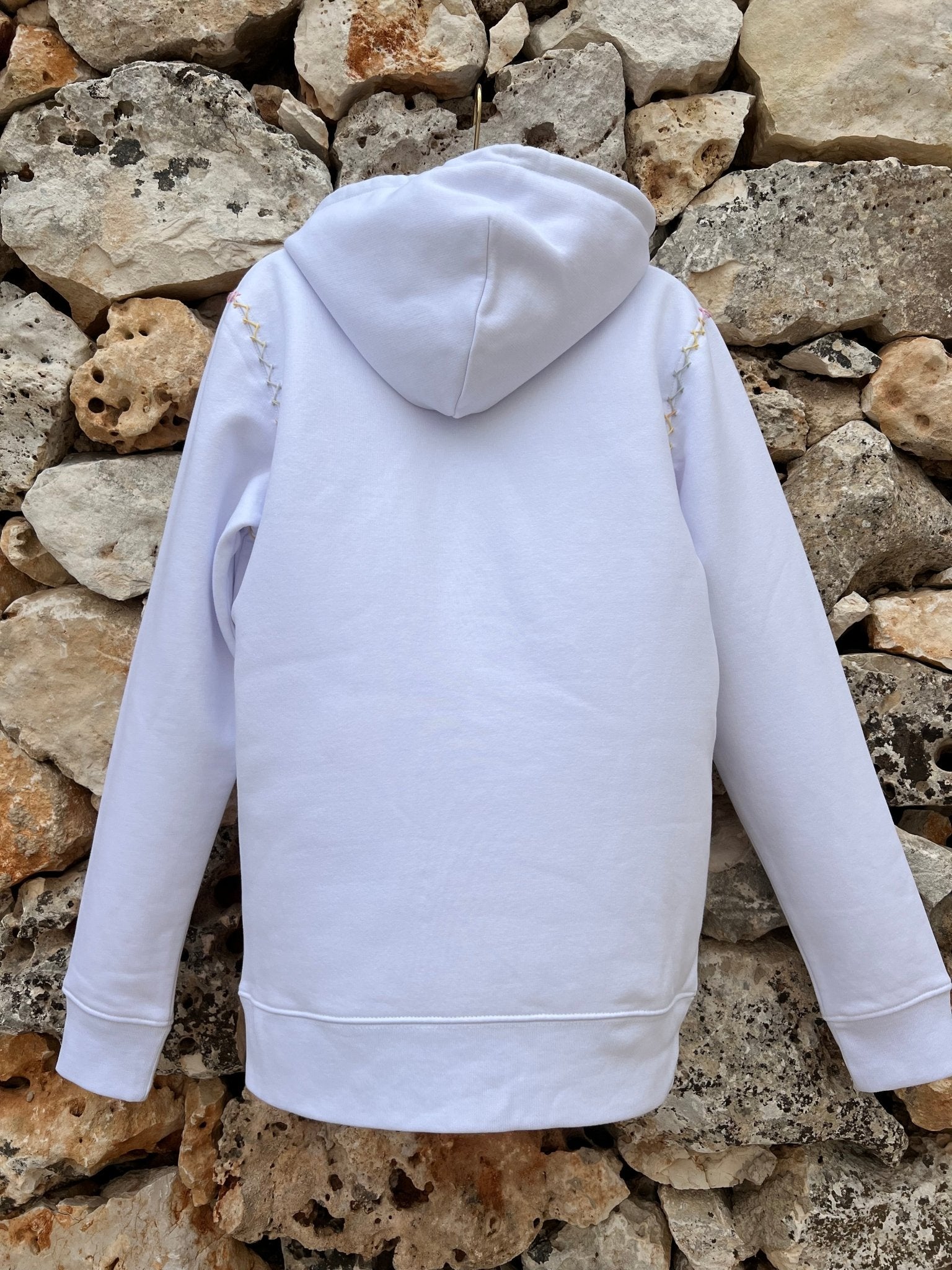 Hoodie - Miami Embroidered Yellow Fluo