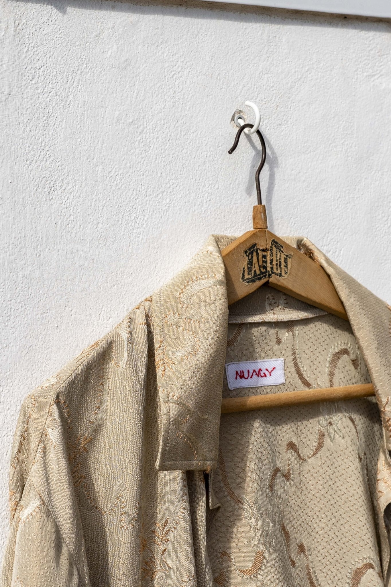 Jacket Men - Beige & Gold Flower Unisex