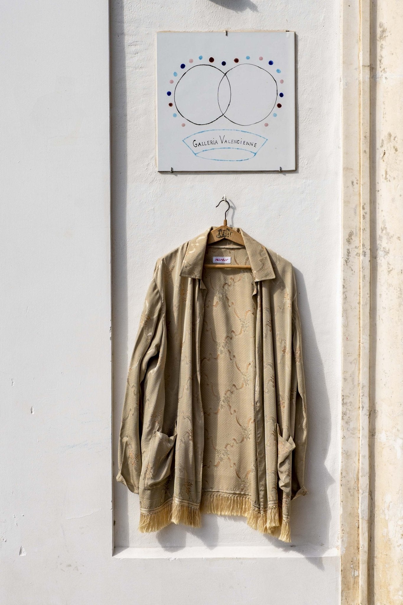 Jacket Men - Beige & Gold Flower Unisex