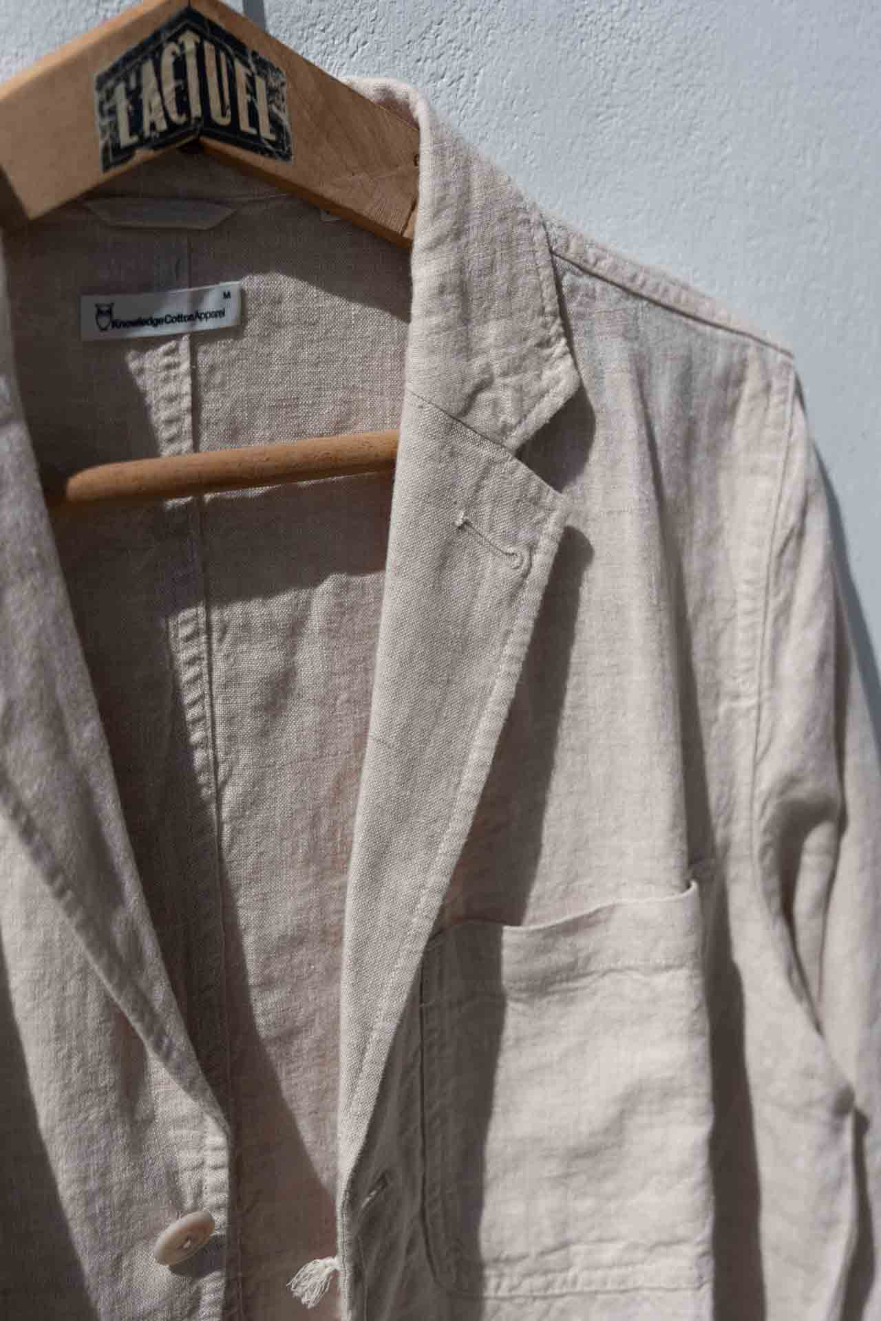 Jacket Men - LINEN Jacket Light Feather Grey