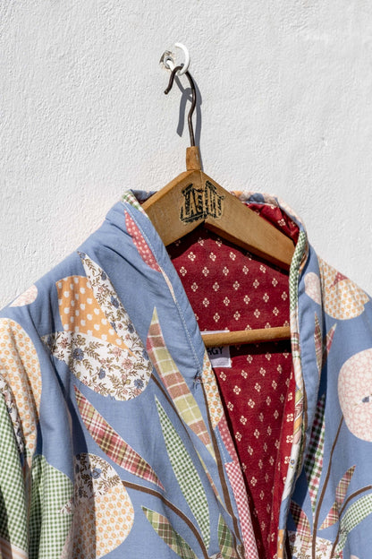 Jacket - Quilted Long pastel Patchwork 1