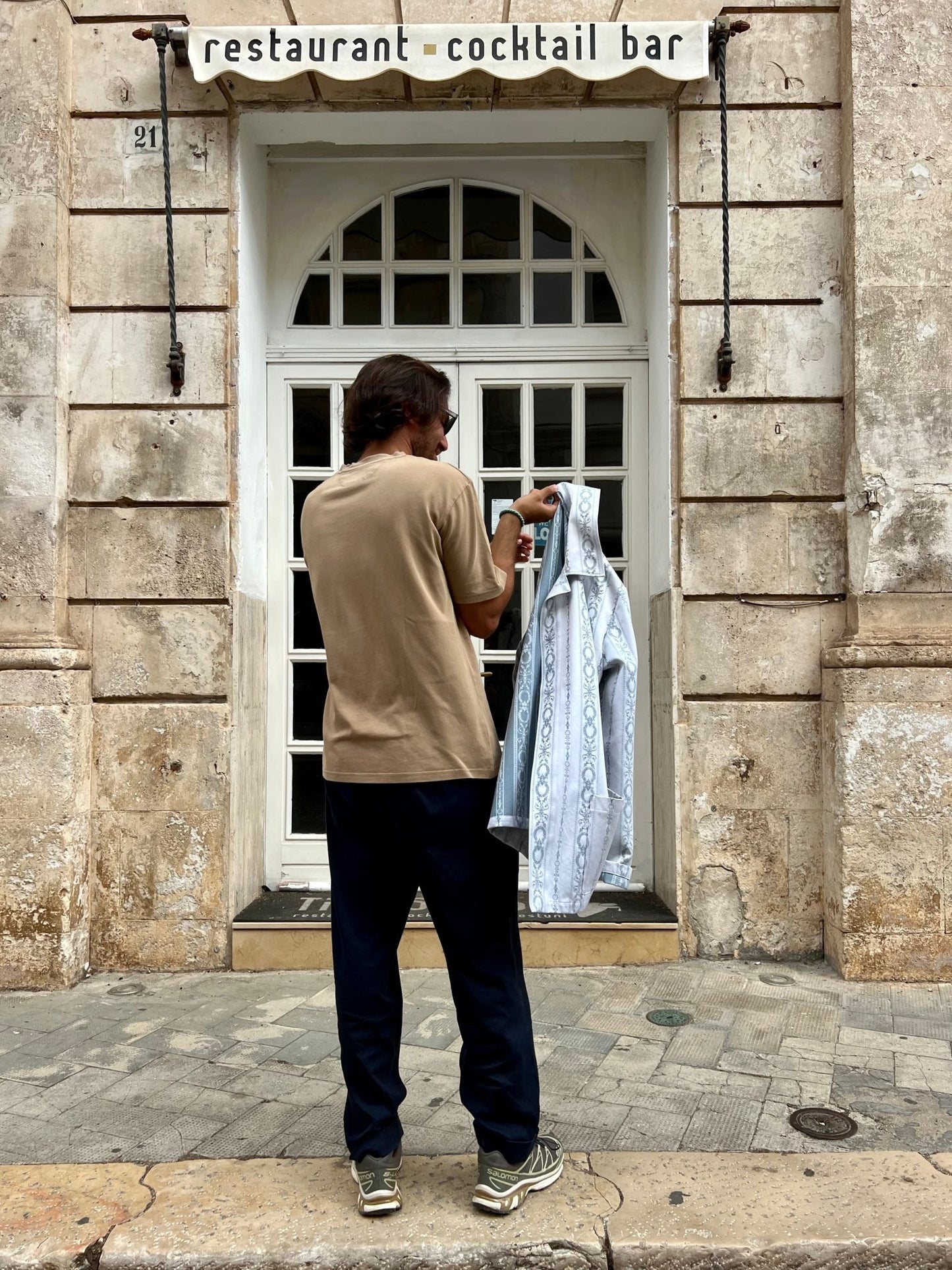 Jacket - White And Sky Blue Unisex
