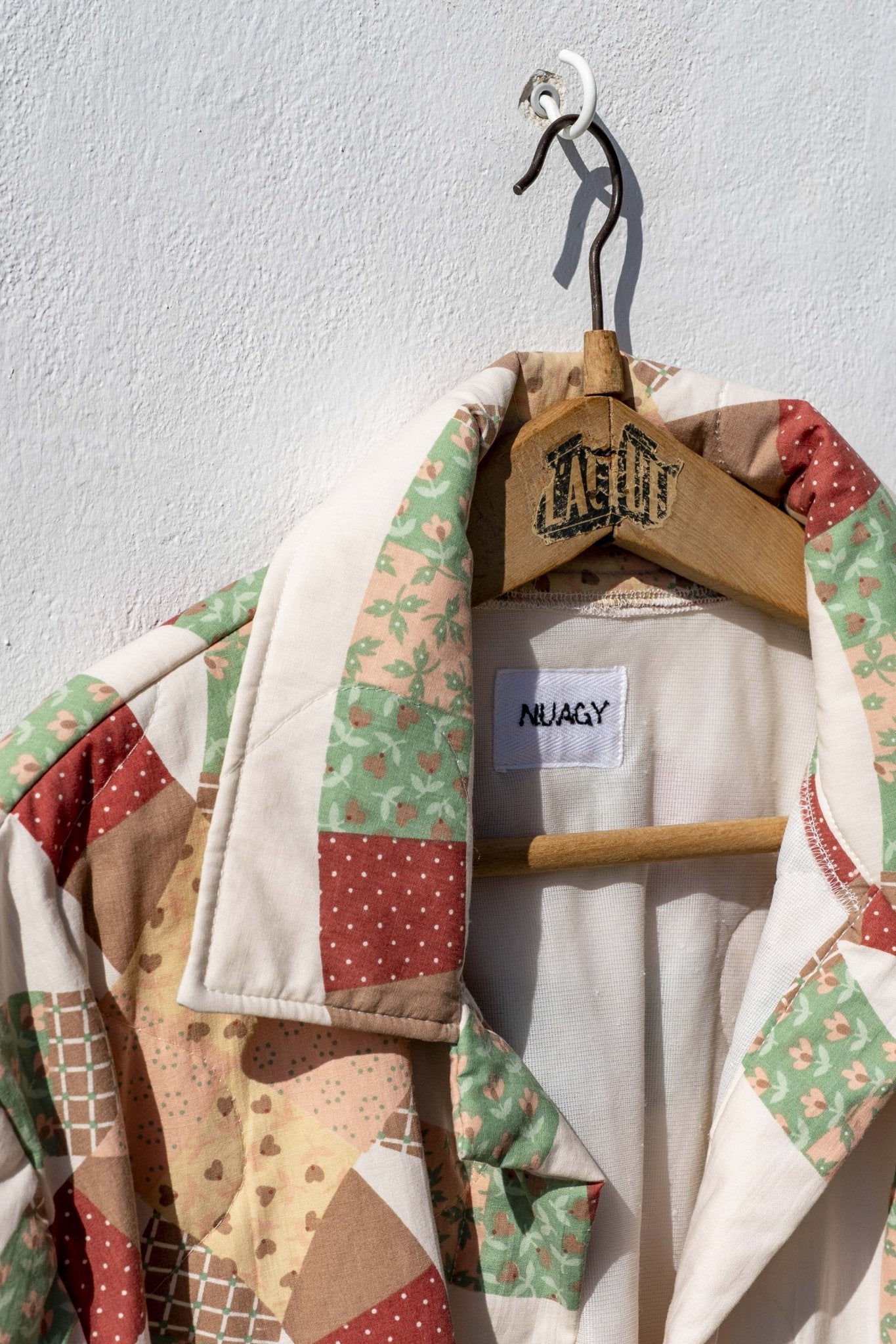 Jacket Women - Quilted Beige, Green and Brick