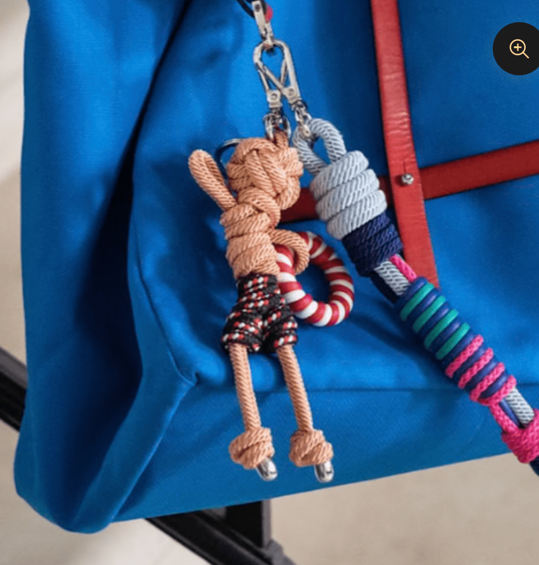 Keychain - Doll ARTHUR The Swimmer Bag Charm Red & Blue Mix