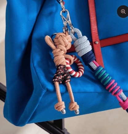 Keychain - Doll ARTHUR The Swimmer Bag Charm Red & Blue Mix
