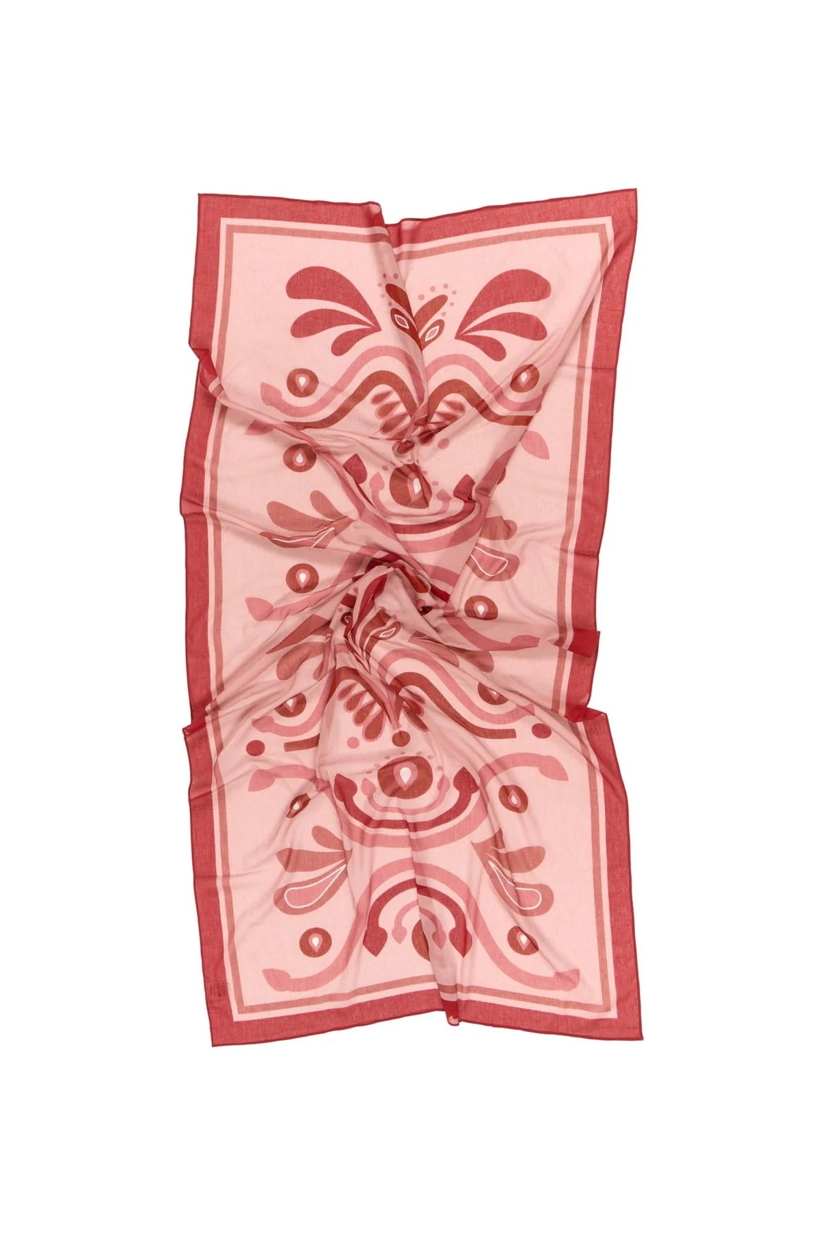 Écharpe - Châle imprimé baroque rose