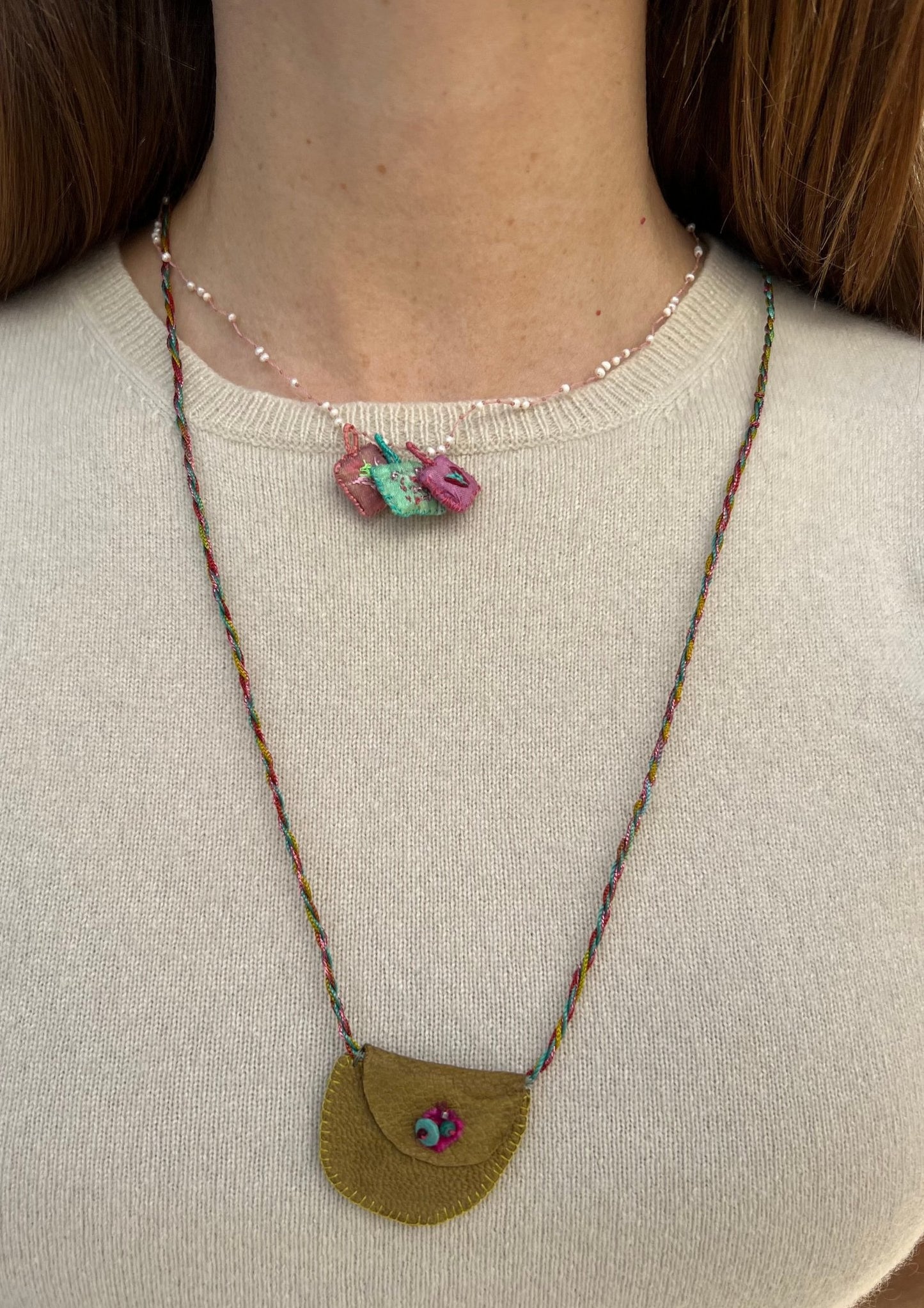 Necklace - Adjustable Sacchetto Necklace Camel