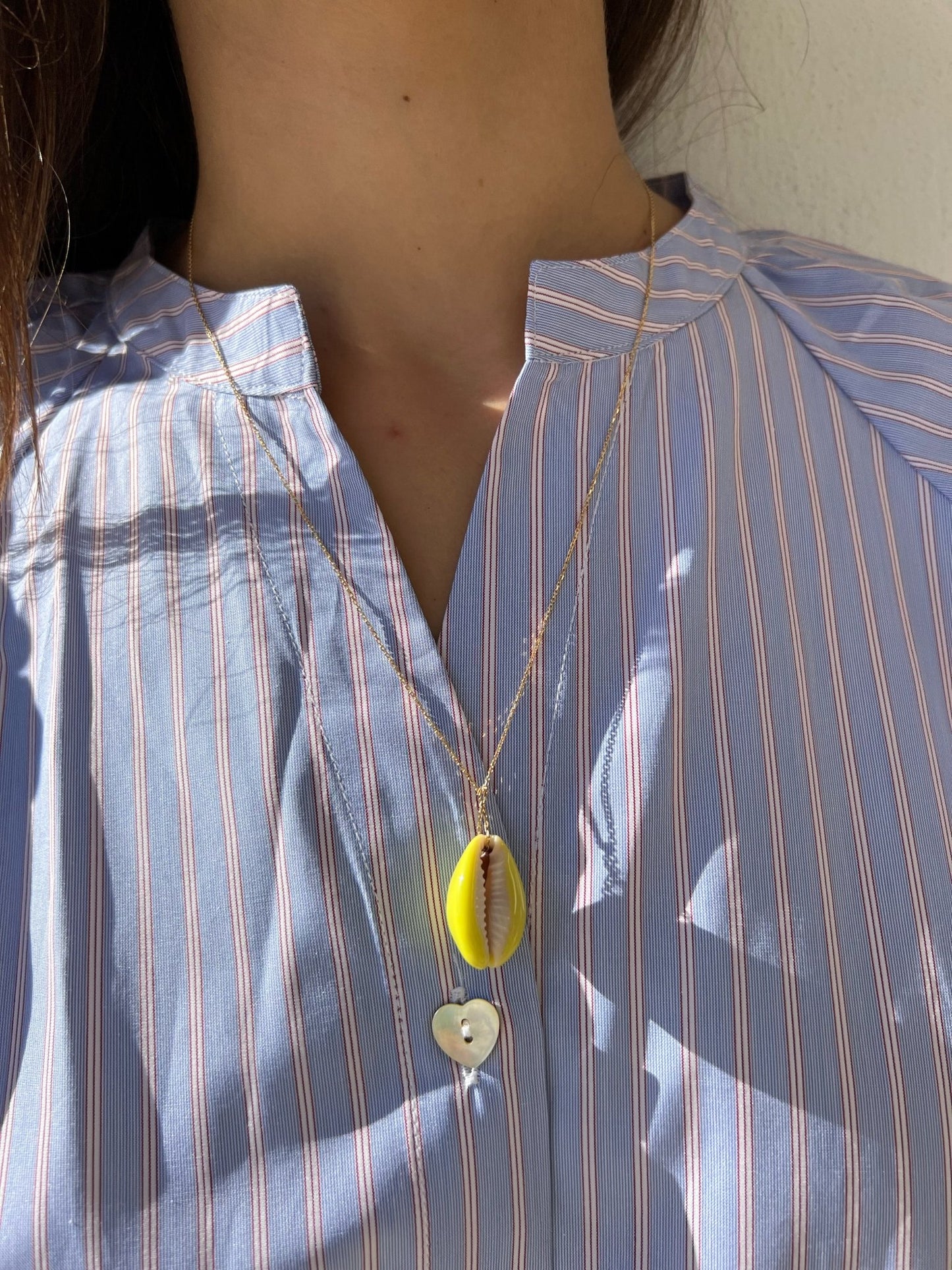 Necklace - Fine jewelry Collier MERCO Yellow laqué