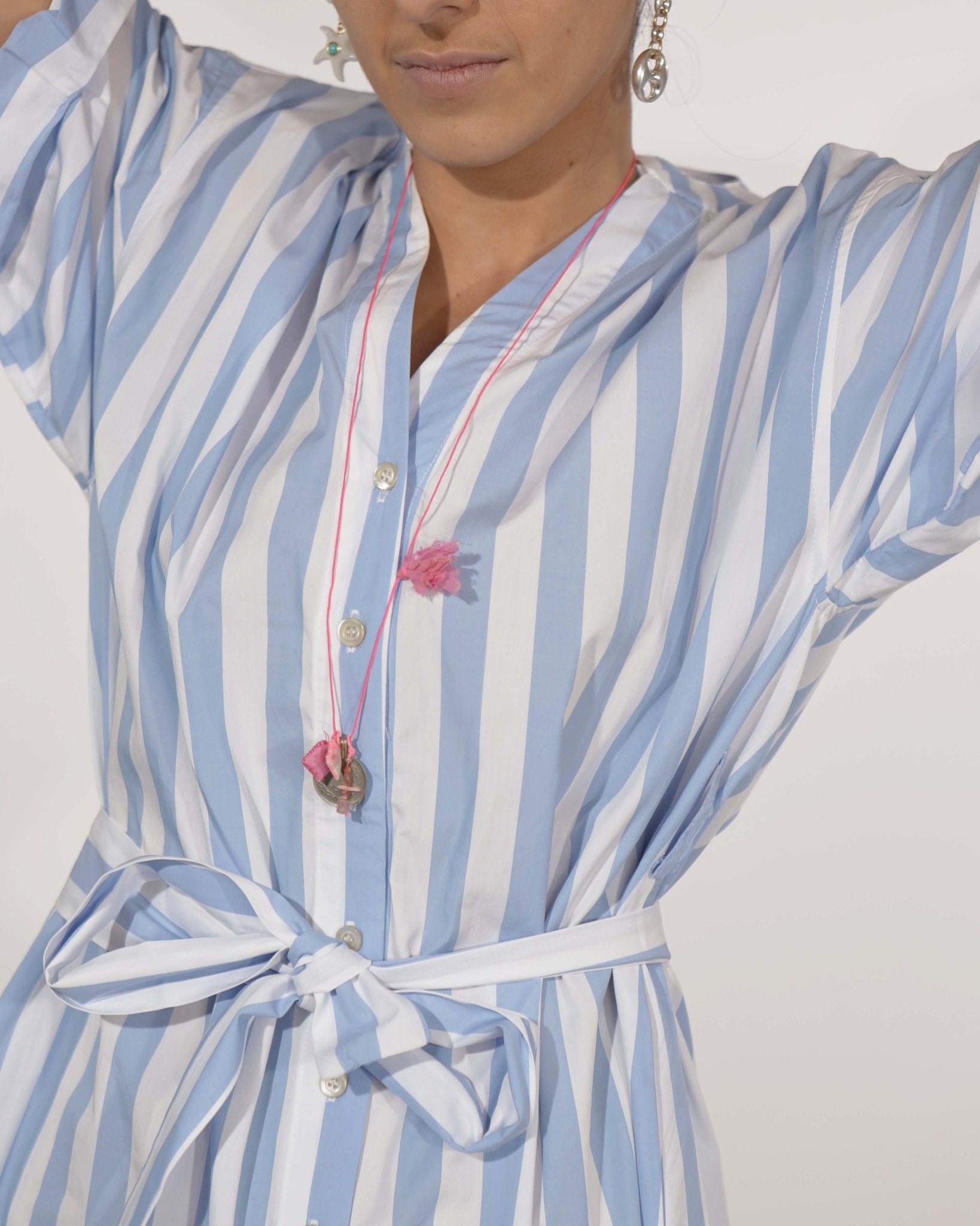 Necklace - Long Fluo Pink