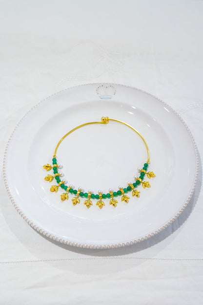 Olympia Babylonia - Frog Green Necklace
