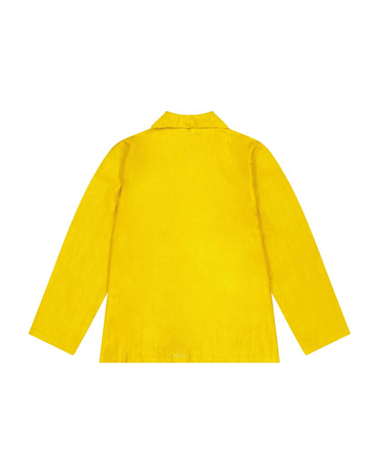 Pajamas Women - Silk pajama Mustard Hand embroidered